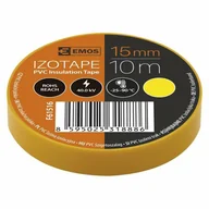 Taśmy izolacyjne i naprawcze - EMOS Taśma izolacyjna żółta 15/10 PVC - miniaturka - grafika 1