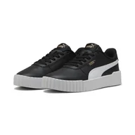 Odzież sportowa dziecięca - Młodzieżowe sneakersy Carina 3.0 PUMA Black White Gold - miniaturka - grafika 1
