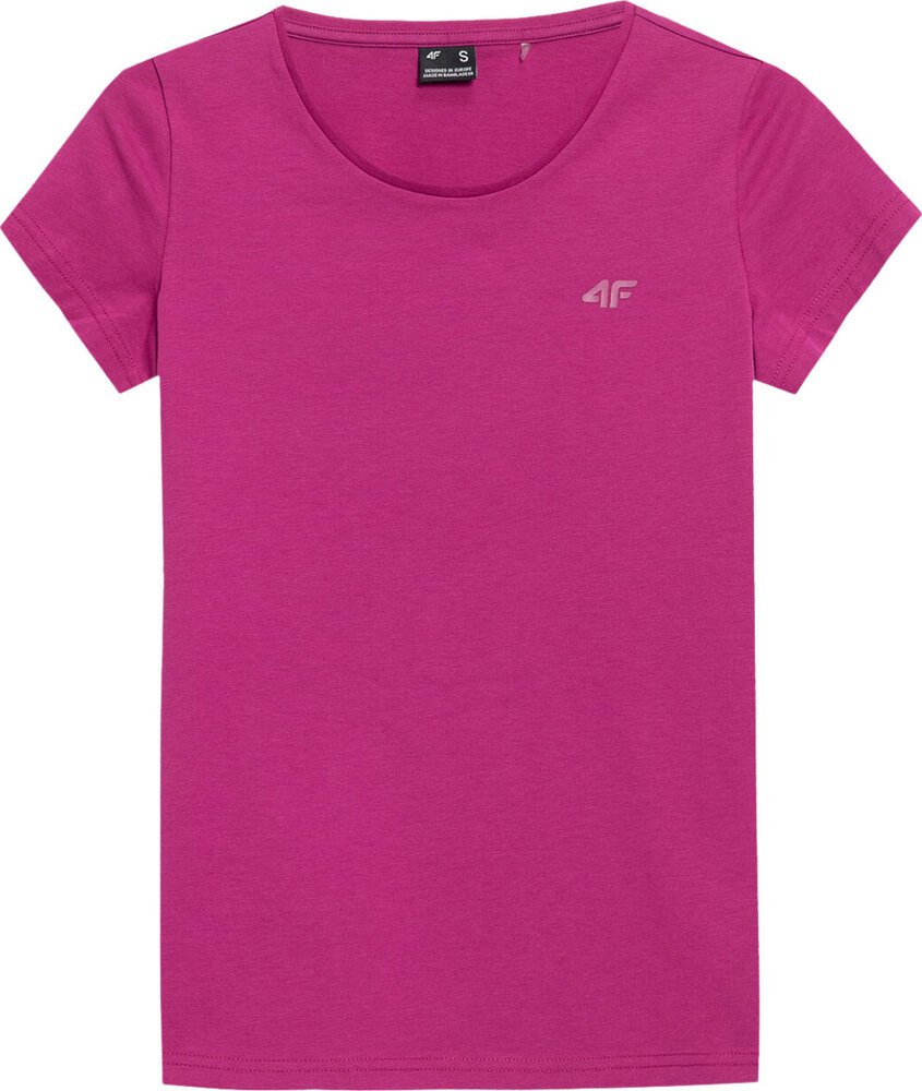 Koszulka damska 4F F0906 różowa 4FAW23TTSHF0906 53S-2XL