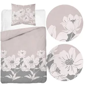 Pościel - Pościel 220 x 200 3cz Flanela Bawełna Laura 4948B - miniaturka - grafika 1