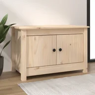 Szafki na buty - Lumarko Szafka na buty, 70x38x45,5 cm, lite drewno sosnowe - miniaturka - grafika 1