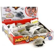 Figurki dla dzieci - Mysz nakręcana szara (12szt) - miniaturka - grafika 1