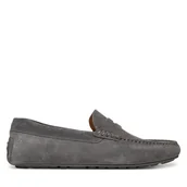 Mokasyny męskie - Mokasyny BOSS Noel 50541750 Szary - miniaturka - grafika 1