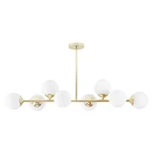 Lampy sufitowe - NOWOCZESNA LAMPA SUFITOWA WISZĄCA KLASYCZNE ZŁOTO FINO W8 - miniaturka - grafika 1