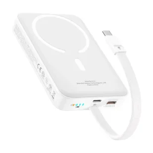 Baseus  Magnetyczny Powerbank Mini 10000mAh 30W Edycja Bayern Biały - Powerbanki - miniaturka - grafika 1