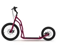 Ortezy, stabilizatory i opaski elastyczne - Hulajnoga Yedoo Steel S2016 Disc Burgundy - miniaturka - grafika 1