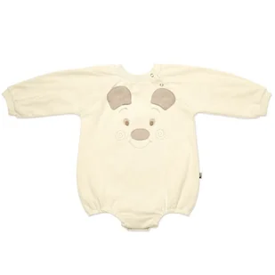 Hi Little One rampers niemowlęcy MIŚ OverSize BOHO Ivory roz M Pom Pom - Rampersy - miniaturka - grafika 1