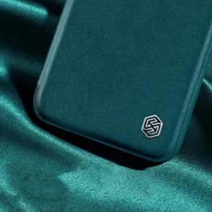 Nillkin Qin Cloth Pro Case etui Samsung Galaxy S23+ pokrowiec z klapką osłona na aparat niebieskie - Etui i futerały do telefonów - miniaturka - grafika 7