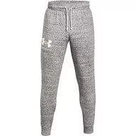 Spodnie męskie - Under Armour Under Armour Męskie spodnie Rival Terry biały Onyx White / / Onyx White (112) M 1361642-112-Medium - miniaturka - grafika 1