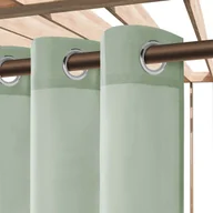 Zasłony - Zasłona Tarasowa GAIA 140x250 Szałwiowa Zielona Na Przelotkach Wodoodporna - miniaturka - grafika 1