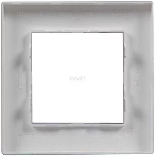 Legrand NILOE STEP RAMKA 1-KROTNA KOLOR STALOWY 863591 - Klawisze i ramki - miniaturka - grafika 1