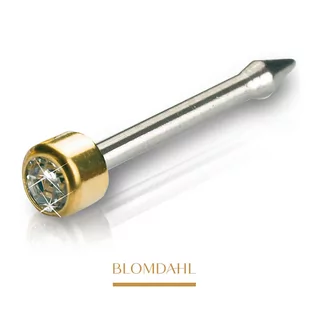 Blomdahl - Kolczyk do Nosa Long Mini Bezel Crystal 3mm - Piercing - miniaturka - grafika 1
