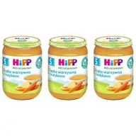 Dania dla dzieci - Hipp Zupka warzywna z indykiem po 5. miesiącu zestaw 3 x 190 g Bio - miniaturka - grafika 1