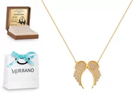 Naszyjniki - Rodium Złoty naszyjnik 585 łańcuszkowy prezent grawer RD-37941 - miniaturka - grafika 1