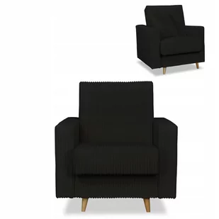 Fotel z pojemnikiem Rene czarny Family Meble - Fotele - miniaturka - grafika 1