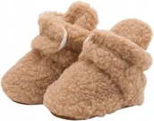 Buciki dla niemowląt - My Baby Buty Dla Niemowląt Brązowe Rzepy 18 Żte - miniaturka - grafika 1