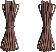 Akcesoria obuwnicze - WOSKOWANE Sznurówki BRĄZOWE Sznurowadła 120 cm ŚREDNIE Okrągłe 3,5mm G15-89 - miniaturka - grafika 1