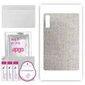 Akcesoria do tabletów i e-booków - folia naklejka skórka strukturalna na TYŁ do Lenovo Tab M10 5G - Tkanina Denim Szary - apgo SKINS - miniaturka - grafika 1