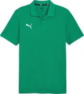 Koszulki męskie - Puma Koszulka męska Puma Team Goal Casuals Polo zielona 658605 05 S - miniaturka - grafika 1