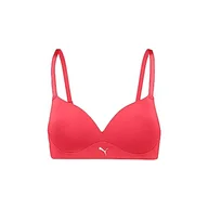 Biustonosze - PUMA Biustonosz damski (1 opakowanie), czerwony (Hibiscus Red), 70D - miniaturka - grafika 1