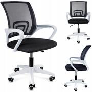 Fotele i krzesła biurowe - KRZESŁO OBROTOWE SMART czarne fotel na kółkach do biurka - miniaturka - grafika 1