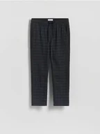 Spodnie męskie - Reserved - Spodnie slim fit w kratę - granatowy - miniaturka - grafika 1