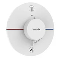 Baterie podtynkowe - HANSGROHE 15556700 ShowerSelect Comfort S Bateria termostatyczna, podtynkowa do 2 odbiorników ze zintegrowanym systemem zabezpieczającym zgodnie z EN 1717 Biały Matowy - miniaturka - grafika 1