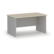 Biurka - Biurko proste PRIMO GRAY, 1400 x 800 mm, szary/brzoza - miniaturka - grafika 1