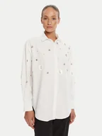 Koszule damskie - Bruuns Bazaar Koszula Chrisoula Beia BBW4201 Biały Loose Fit - miniaturka - grafika 1