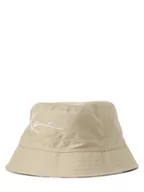 Czapki damskie - Karl Kani - Damski bucket hat z dwustronnym wzorem, beżowy|biały|wielokolorowy - miniaturka - grafika 1