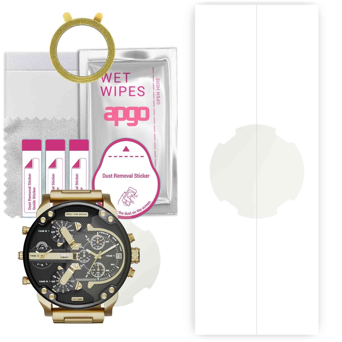 1x Folia hydrożelowa MATOWA do Diesel DZ7333 MR. Daddy 2.0 - apgo Smartwatch Hydrogel MATTE Protection Ochrona na ekran smartwatcha