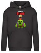 Bluzy dla dziewczynek - Bluza dzieci��ca z gr�� Brawl Stars posta�� Zadymiarz Spike dla gracza - miniaturka - grafika 1