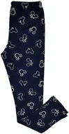 Legginsy - Legginsy GETRY dla dziewczynki print w MYSZKI bawełniane wygodne REVAJ 110 Granatowe - miniaturka - grafika 1