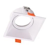 Oprawy, klosze i abażury - Eko-Light Oczko Sufitowe Podtynkowe Kwadratowe Ruchome 1xGU10 IP20 Biały MLOS7241 - miniaturka - grafika 1