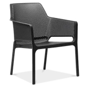 Pozostałe meble ogrodowe - Nardi Krzesło ogrodowe Net Relax antracytowe 40327.02.000 - miniaturka - grafika 1
