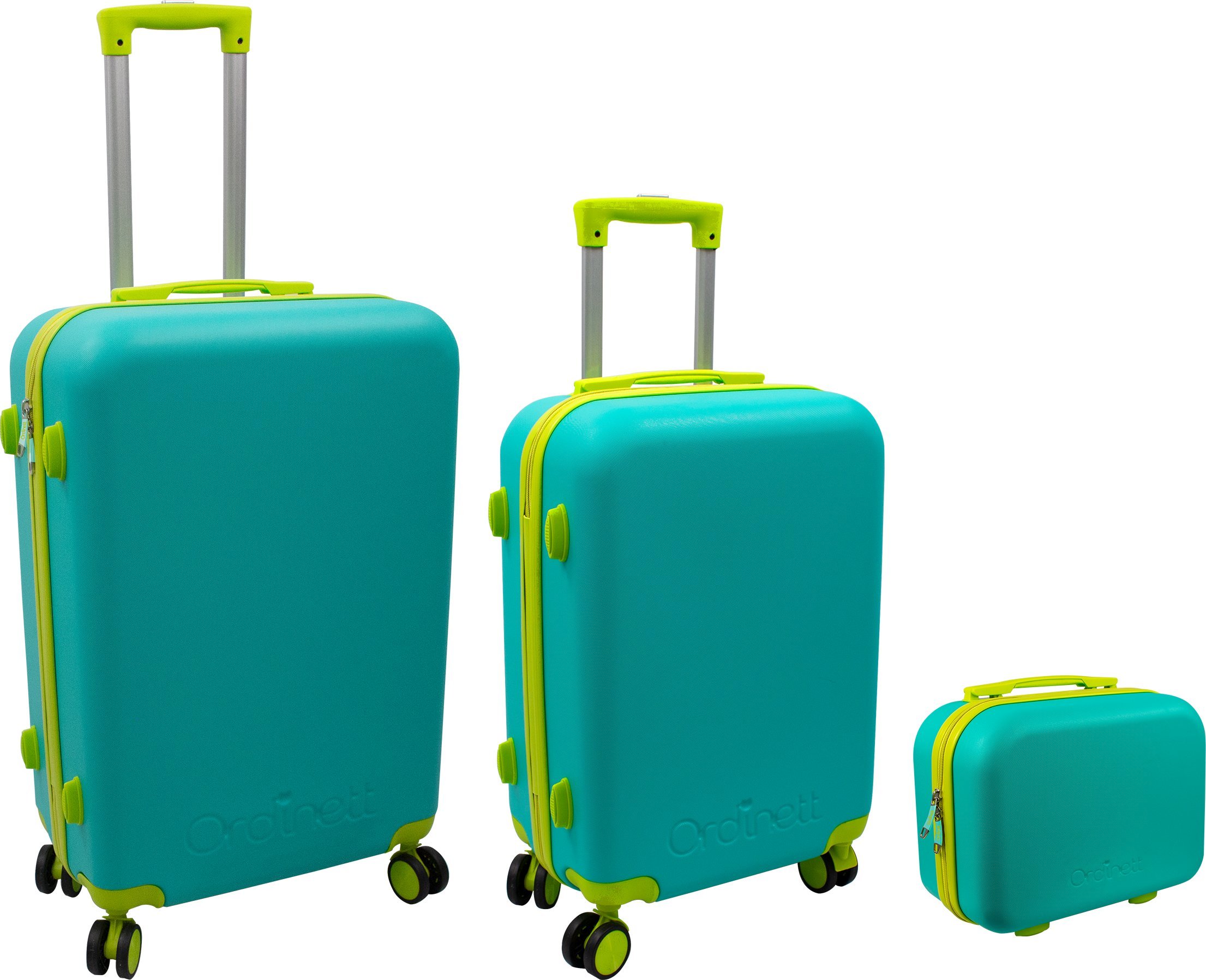 Suitcase set 3 pcs. 60L 42x25x64cm + 43L 36x23x56cm + 15L 24x17x33cm green 8000303316398