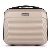 Walizki - Kuferek podróżny mały ABS STL945 szampan - miniaturka - grafika 1