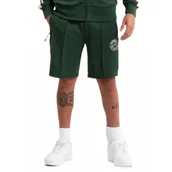 Odzież taktyczna i umundurowanie - PITBULL szorty dresowe Pitbull Oldschool Polly-Elastane San Diego CA '25 - Butelkowa Zieleń 3XL - miniaturka - grafika 1