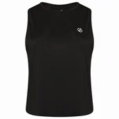 Koszulki sportowe damskie - Damski podkoszulek Dare 2b Meditate Crop Top Rozmiar: XXL / Kolor: czarny - miniaturka - grafika 1