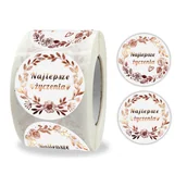 Scrapbooking - Naklejki Ozdobne 3,8 Cm Najlepsze Życzenia 500 Szt - miniaturka - grafika 1