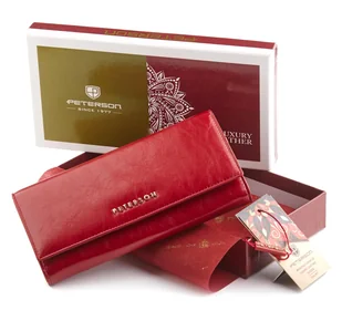 PETERSON skórzany portfel damski PL467R RFID PL467R - Portfele - miniaturka - grafika 1