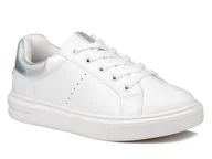Buty dla dziewczynek - Sportowe buty dziecięce dziewczęce sznurowane białe Wojtyłko 5A24395B-31 - miniaturka - grafika 1