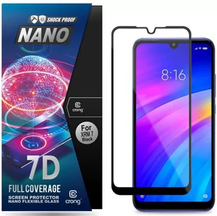 Xiaomi Crong Crong 7D Nano Flexible Glass Szkło Hybrydowe 9H Na Cały Ekran Redmi 7 CRG-7DNANO-XR7 - Szkła hartowane na telefon - miniaturka - grafika 2