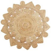 Dywany - vidaXL Dywan ręcznie wypleciony z juty, 150 cm - miniaturka - grafika 1