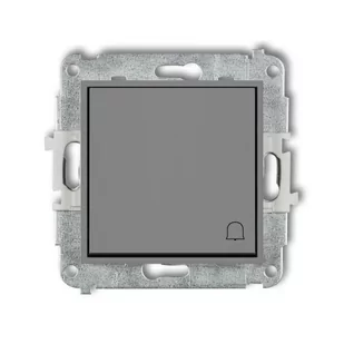 Karlik Przycisk dzwonkowy MINI szary 27MWPUS-4 - Wyłączniki światła i elektryczne - miniaturka - grafika 1