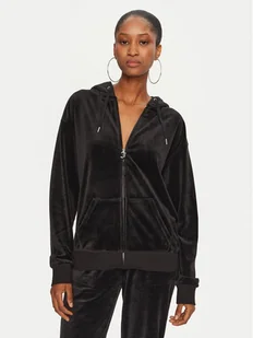 Juicy Couture Bluza Halan JCWAS24342 Czarny Oversize - Bluzy damskie - miniaturka - grafika 1