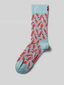 Skarpetki damskie - Skarpety z nadrukiem z logo - miniaturka - grafika 1