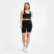 Spodnie sportowe damskie - Damskie kolarki Guess Aline Biker - czarne - GUESS - miniaturka - grafika 1