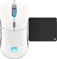 Myszki - Endorfy Mysz Endorfy GEM Onyx White EY6A012 + Podkładka Cordura Speed M - miniaturka - grafika 1