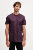 Koszulki męskie - Joop! t-shirt bawełniany męski kolor fioletowy z aplikacją 30046985 - miniaturka - grafika 1